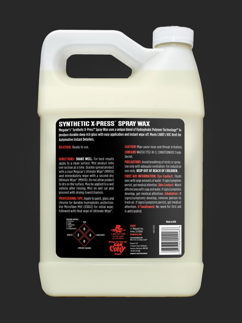 Meguiar's Synthetic X-Press Spray Wax (1 Gallon / 3.78 L)-2