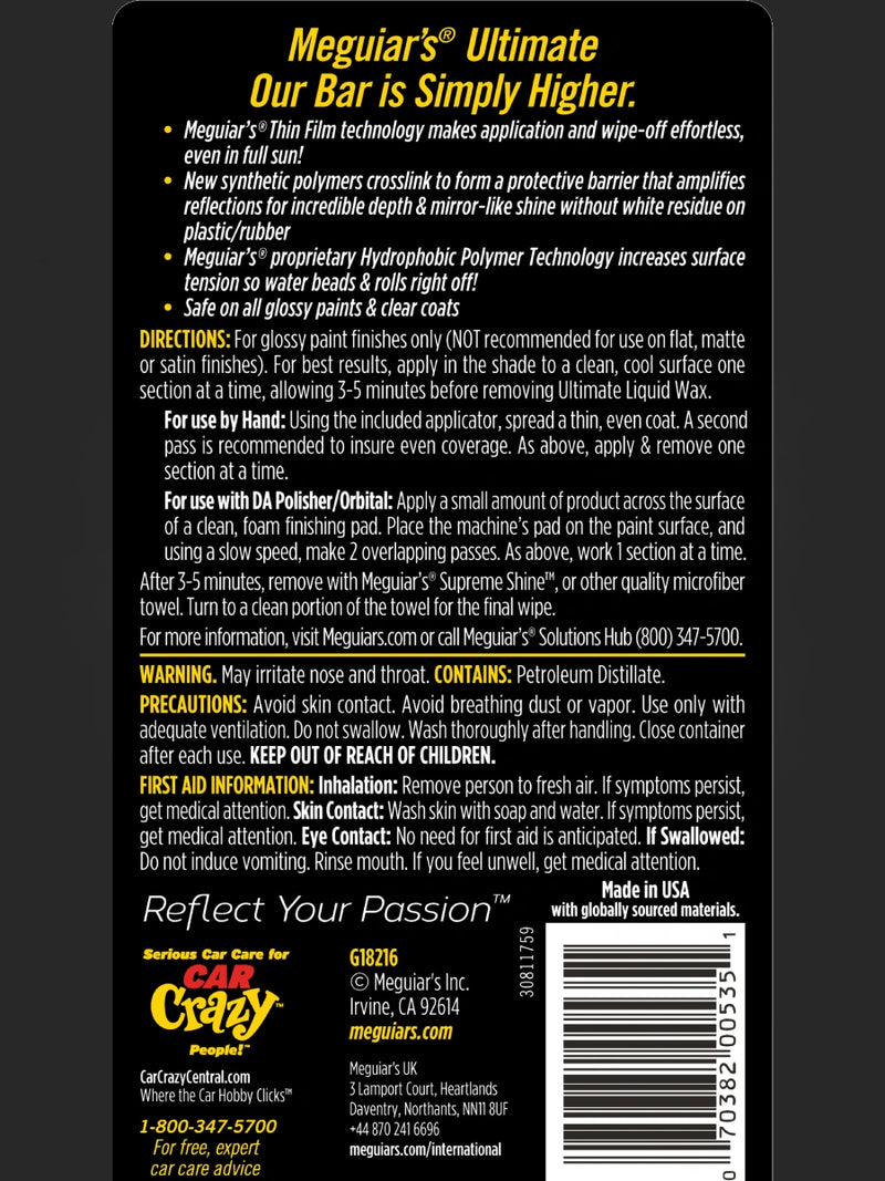 Meguiar's Ultimate Liquid Wax 473ml-5