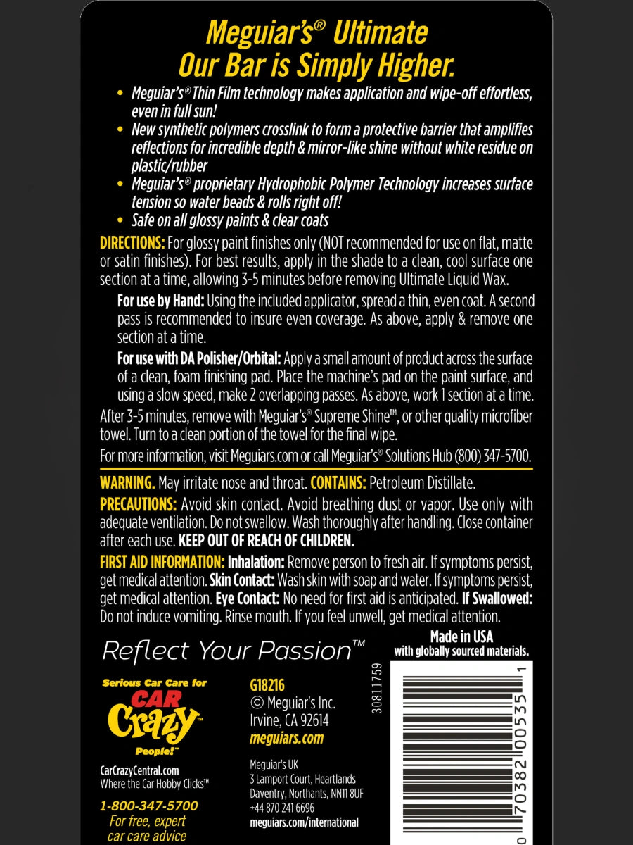 Meguiar's Ultimate Liquid Wax 473ml-5