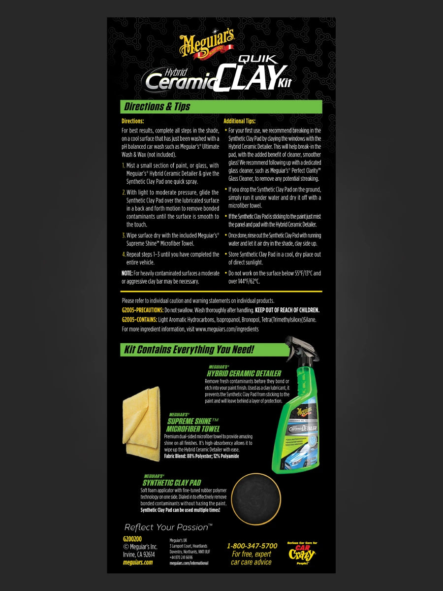 Meguiar's Hybrid Ceramic Quik Clay Kit-3