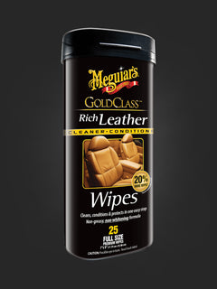 Meguiar's Gold Class Rich Leather Wipes (30 Pc Can)-1