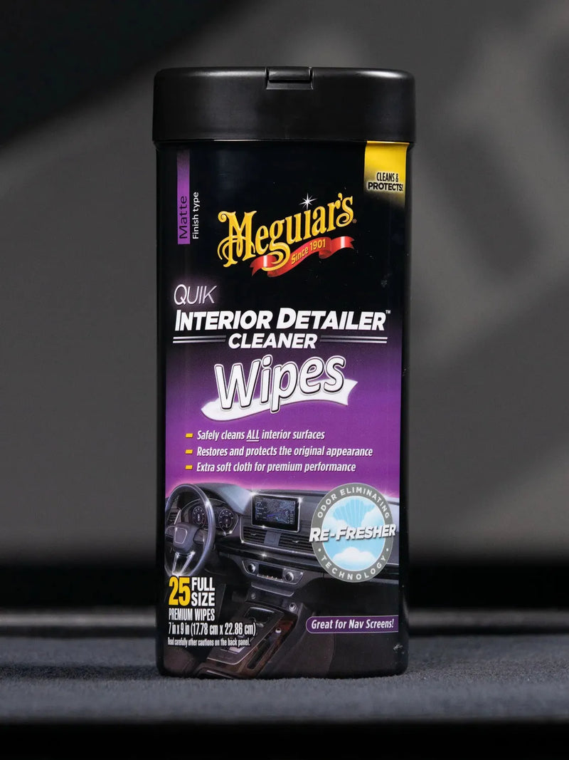 Meguiar's Quik Interior Detailer Wipes (30 Pc Can)-3