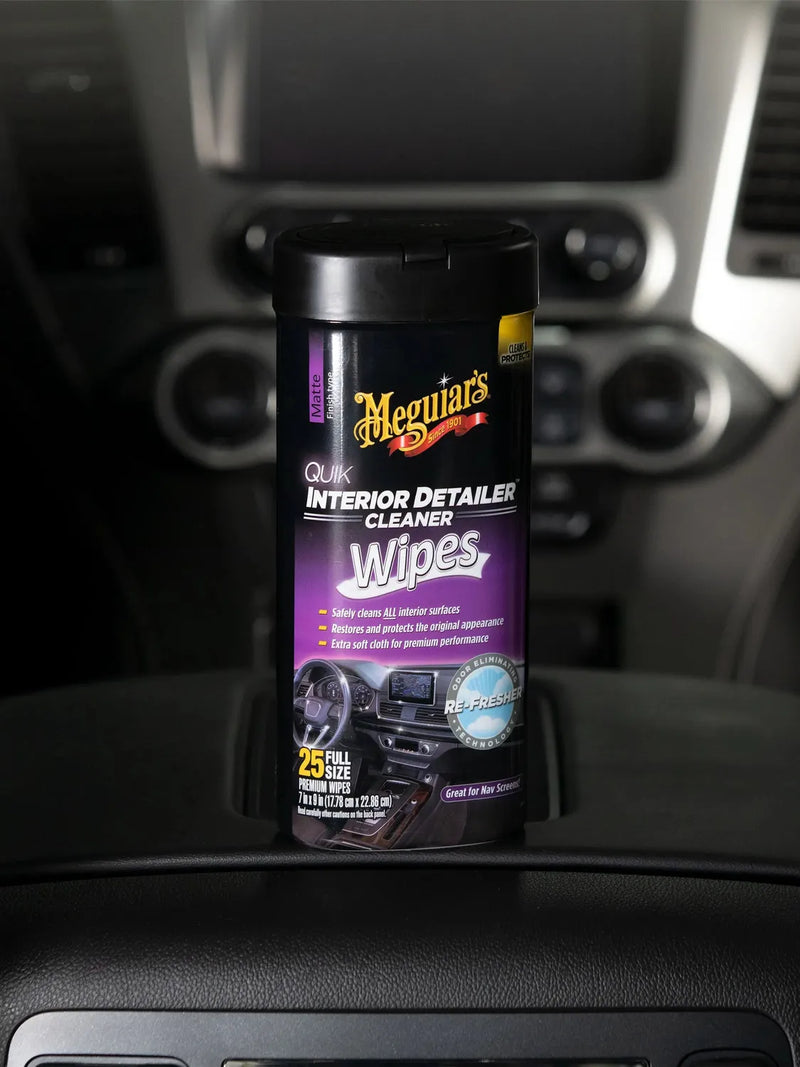 Meguiar's Quik Interior Detailer Wipes (30 Pc Can)-4