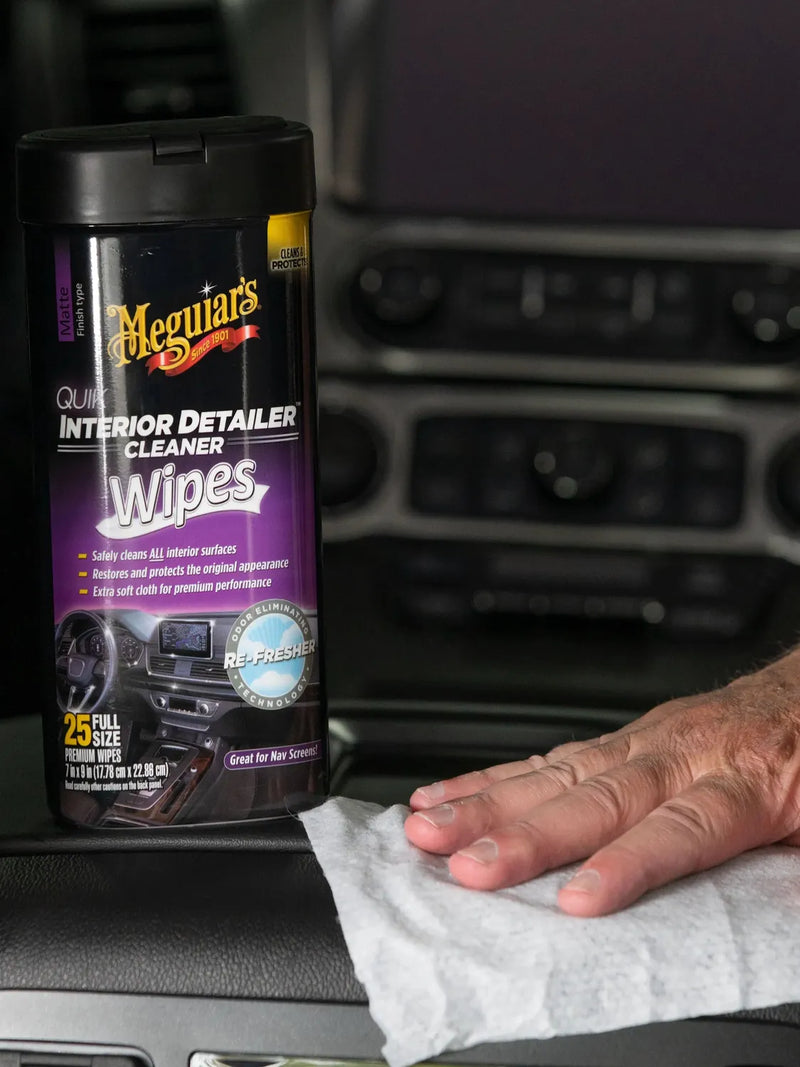 Meguiar's Quik Interior Detailer Wipes (30 Pc Can)-5