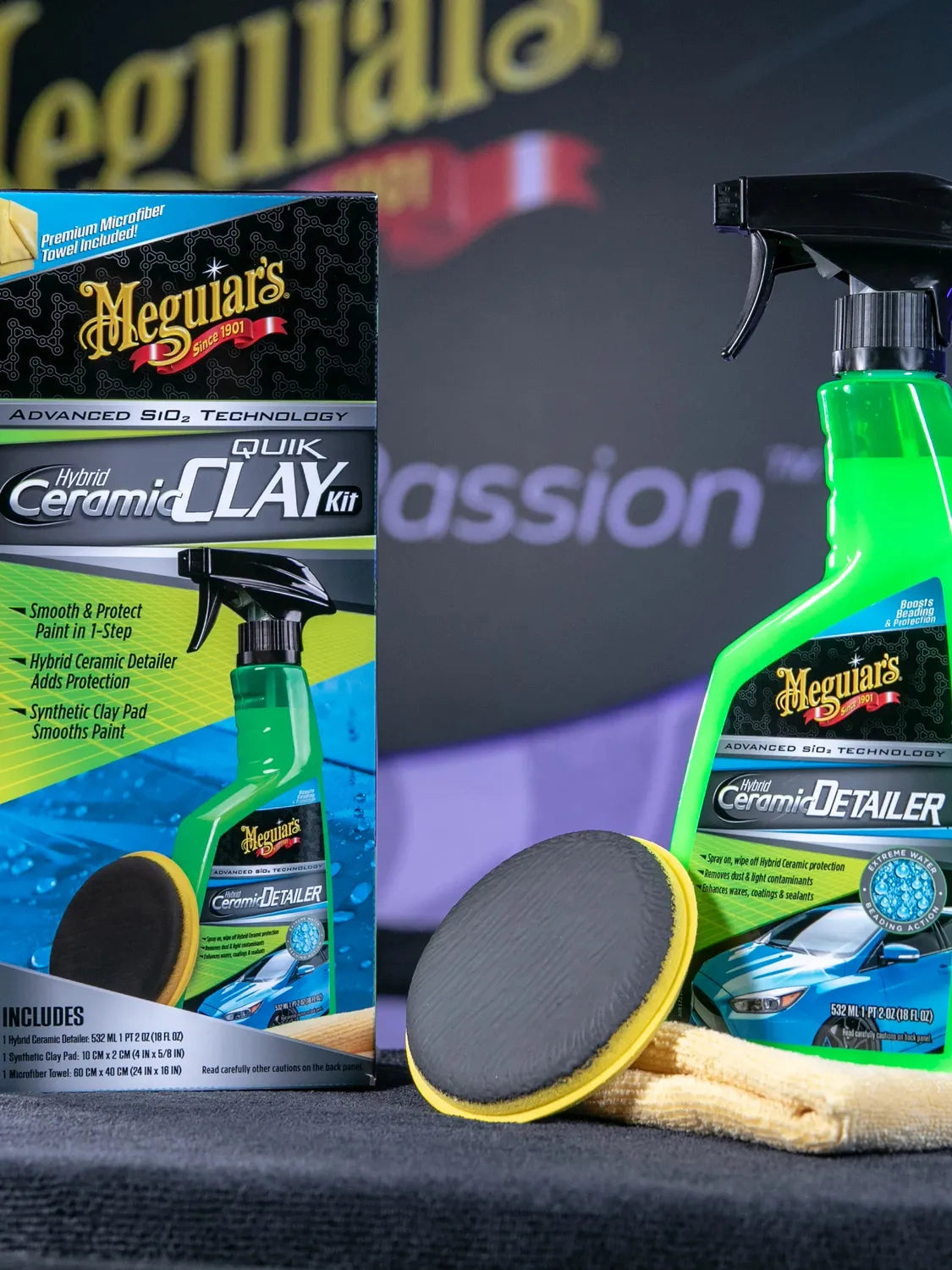 Meguiar's Hybrid Ceramic Quik Clay Kit-4