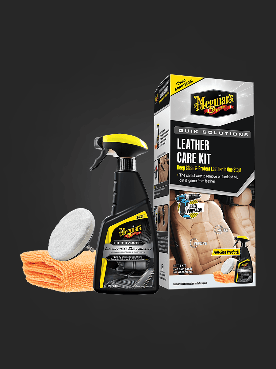 Meguiars Quik Solutions Leather Care Kit-1