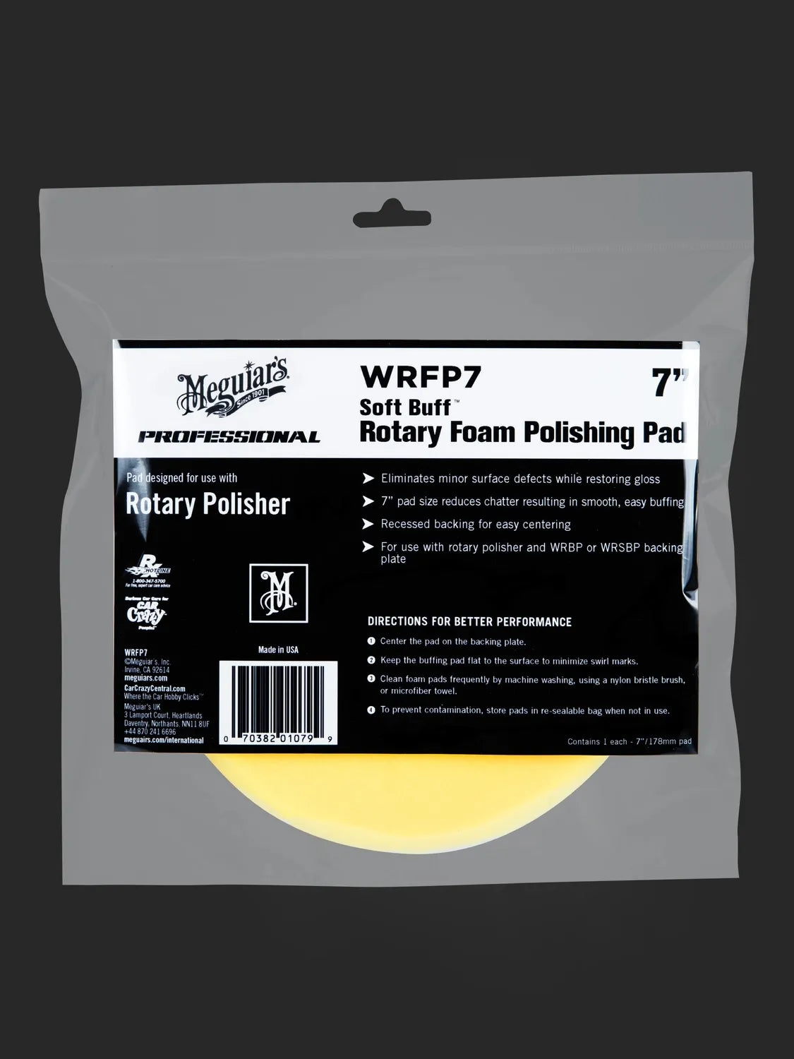 Meguiar's Rotary Foam Polishing Pad 7"